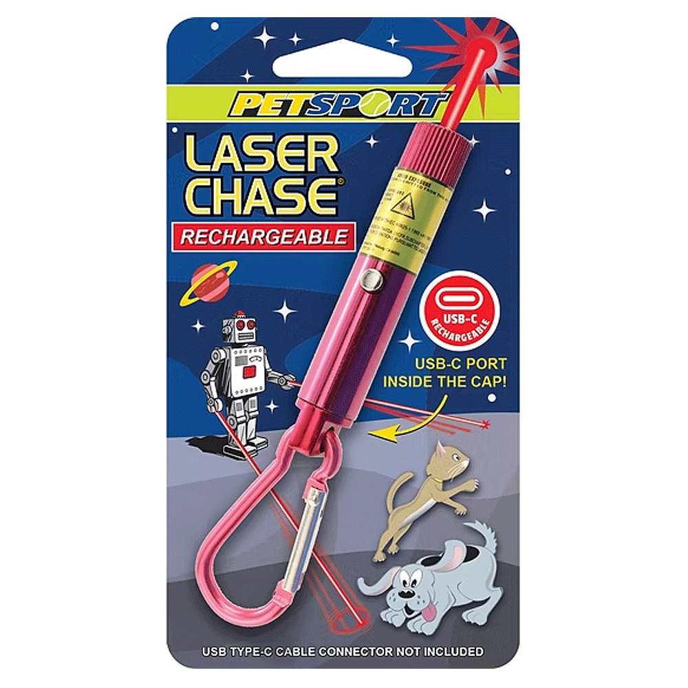 Laser Chase 5mW Class 3R 4.5" Rechargeable