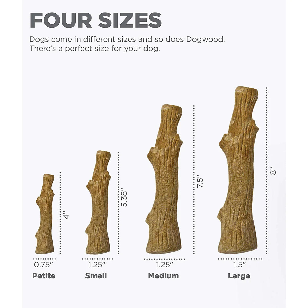 Petstages Dogwood wood alternative chew for dogs