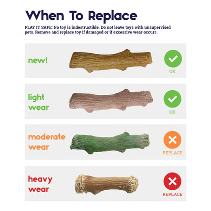 Petstages Dogwood wood alternative chew for dogs