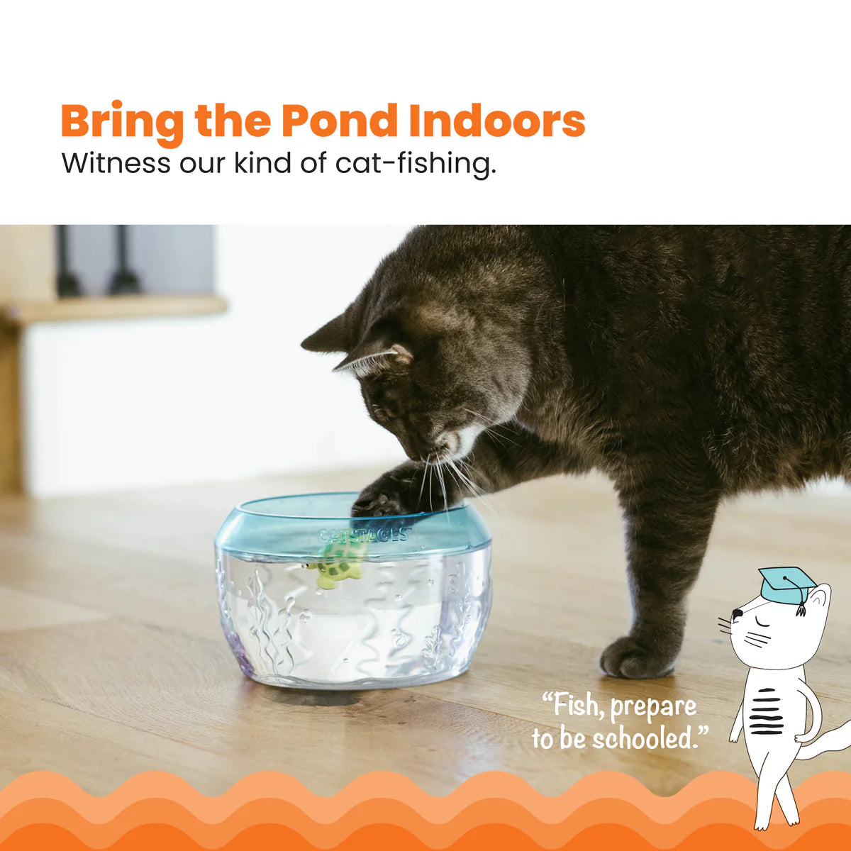 Catstages Meow - Smerizing Fish Bowl Cat Toy