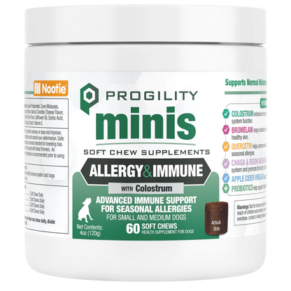 Progility Minis Allergy & Immune Soft Chews for Small to Medium Dogs
