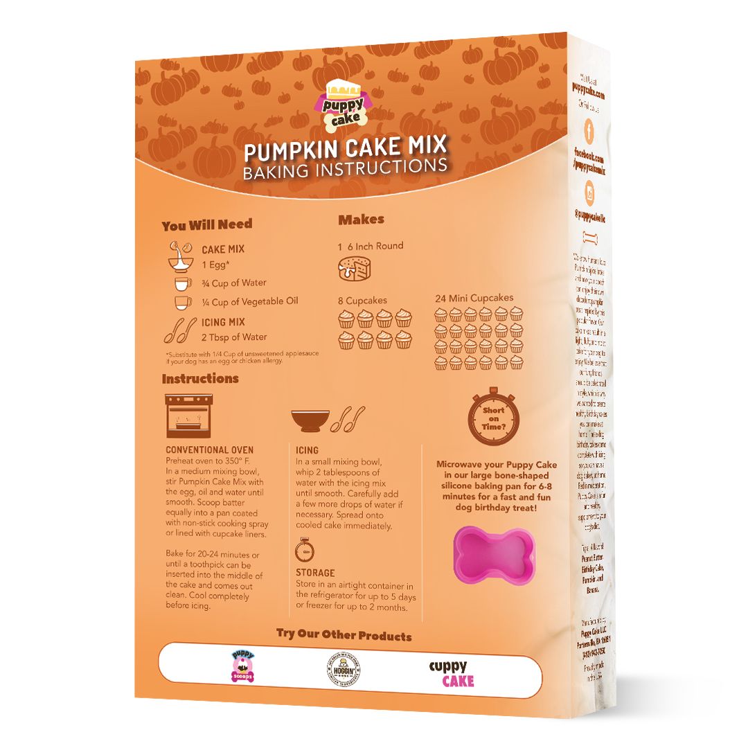 Puppy Cake Mix - Pumpkin Wheat Free