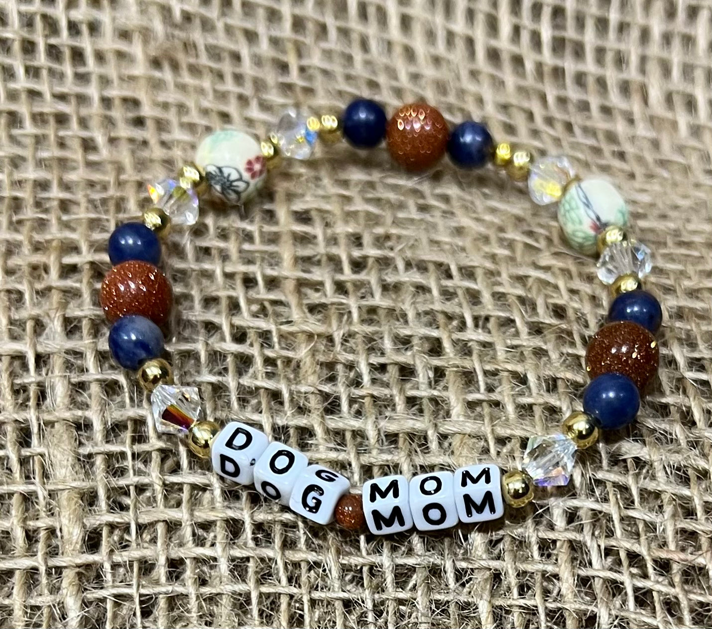 HandMade Beaded Stretch Bracelet 7"approx