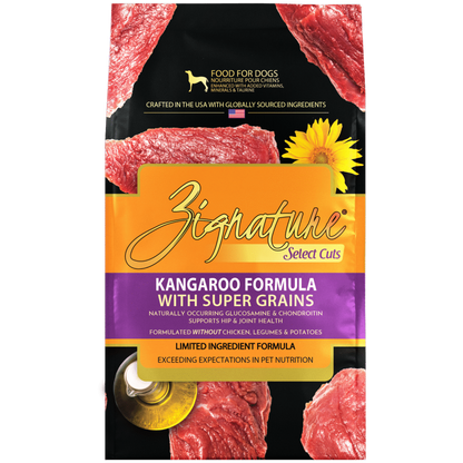 SELECT CUTS  KANGAROO FORMULA DRY DOG FOOD (with Ancient Grains)