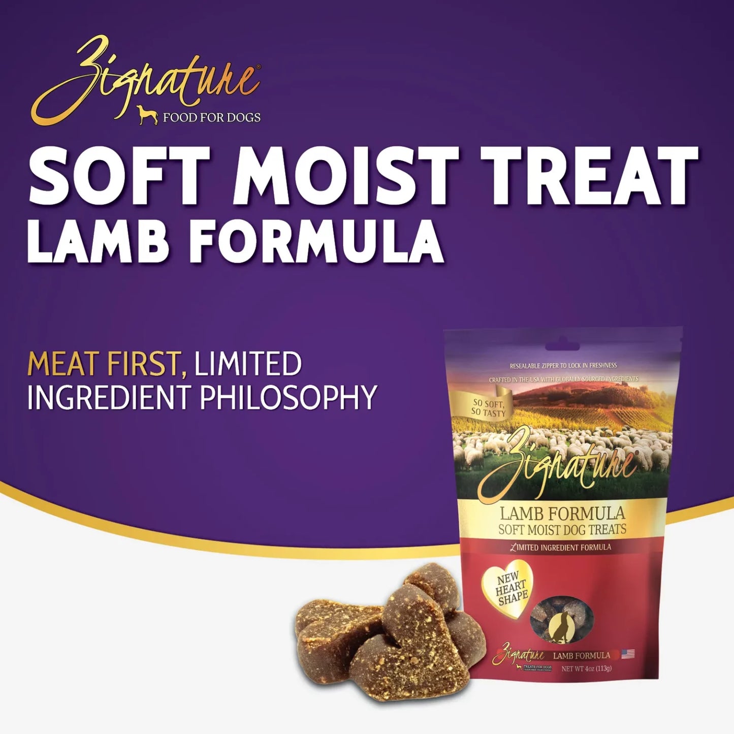 LAMB FORMULA SOFT MOIST TREATS FOR DOGS