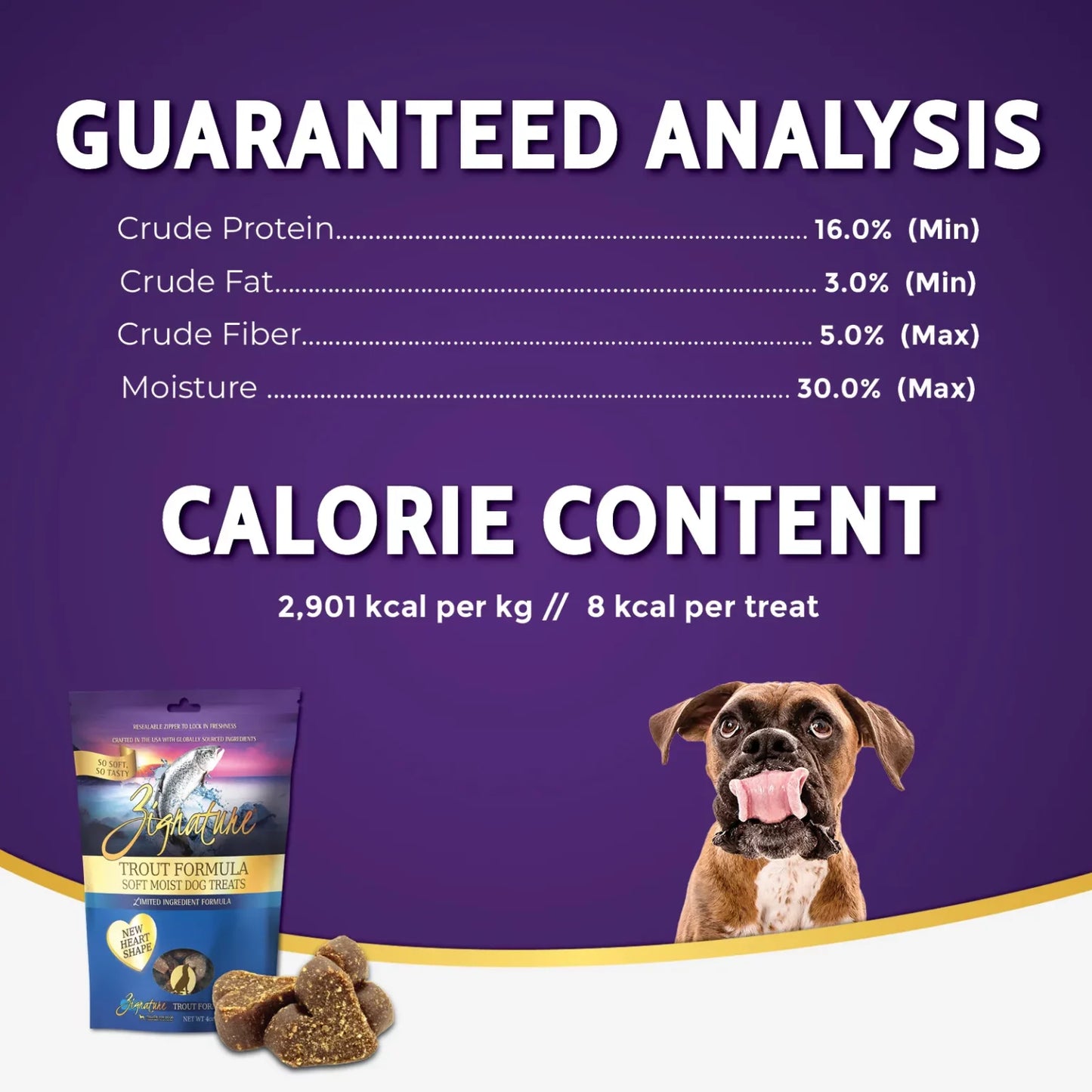 ZIGNATURE TROUT FORMULA SOFT MOIST TREATS FOR DOGS