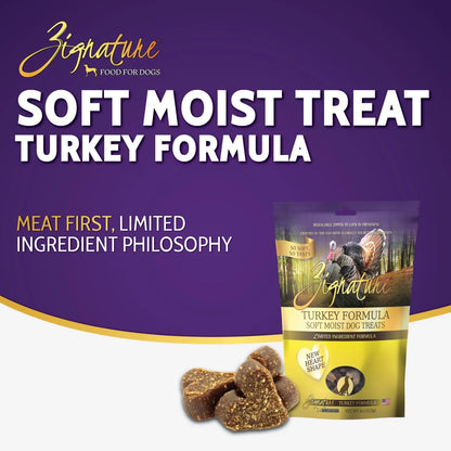 ZIGNATURE TURKEY FORMULA SOFT MOIST TREATS FOR DOGS