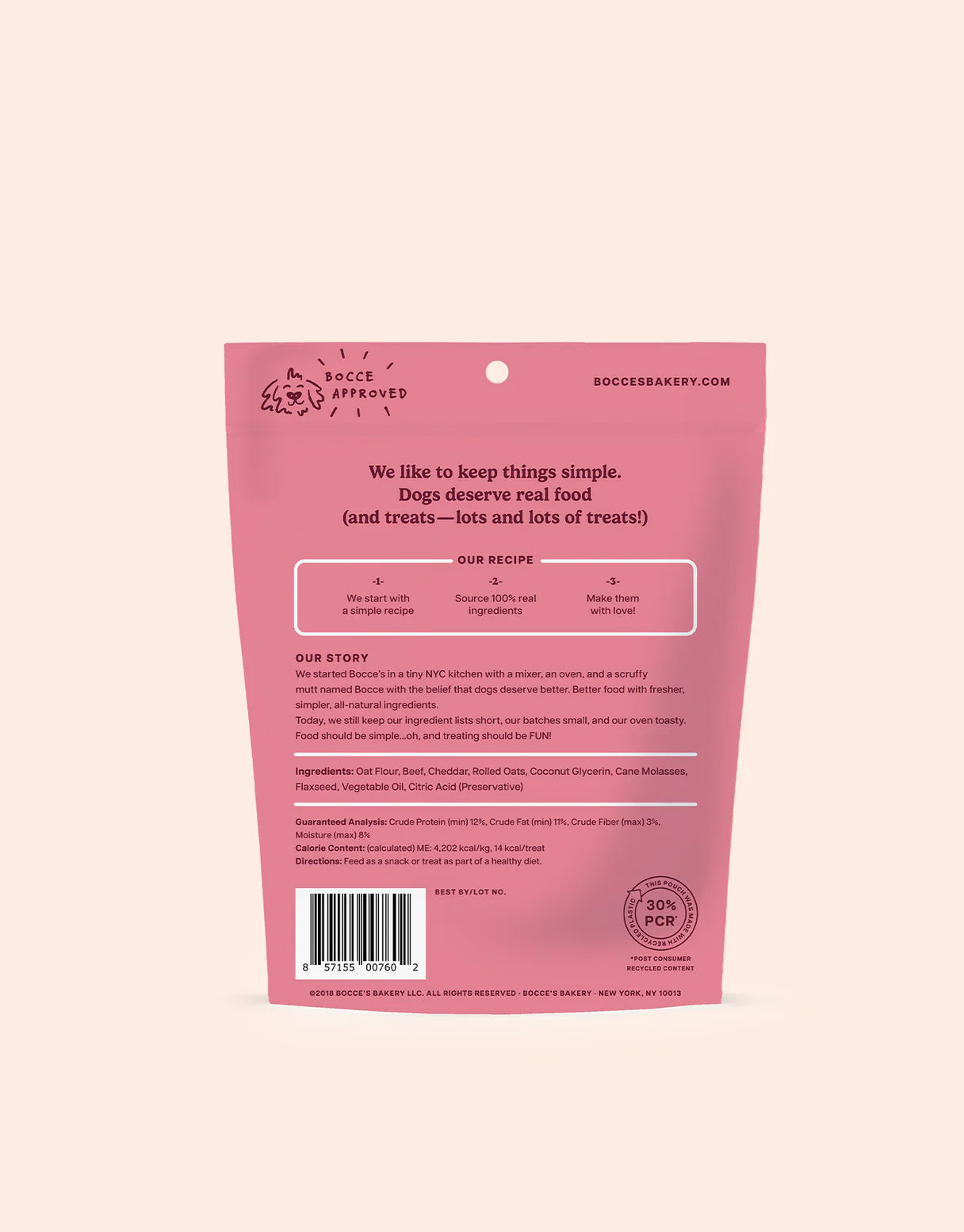 Bocce's Bakery Say Moo Soft & Chewy Dog Treats 6oz