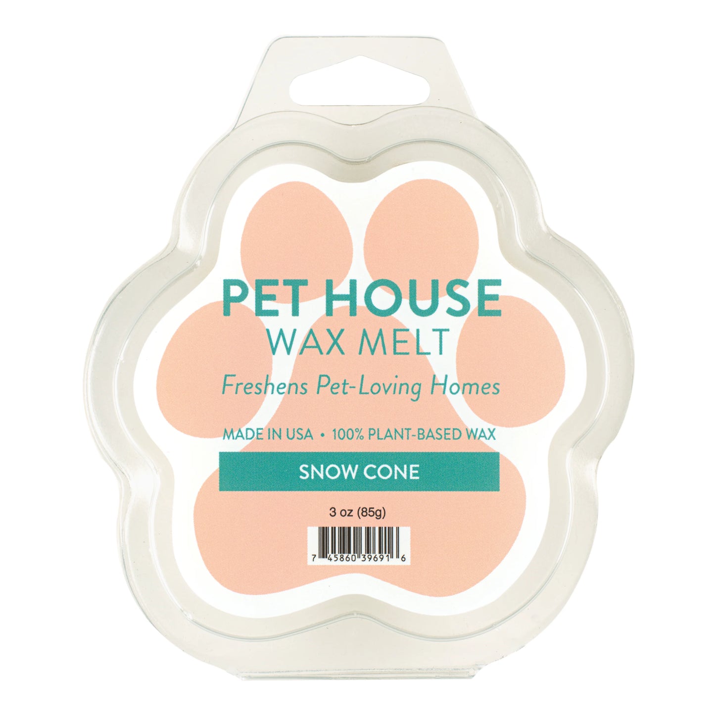 Pet House Snow Cone Wax Melt 3 oz