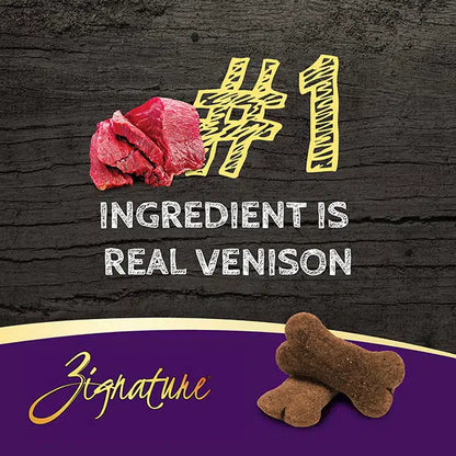 ZIGNATURE VENISON FORMULA BISCUIT TREATS FOR DOGS