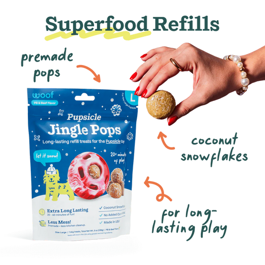 Beef Jingle Pupsicle Pops (PB & Beef w Coconut Sprinkle)