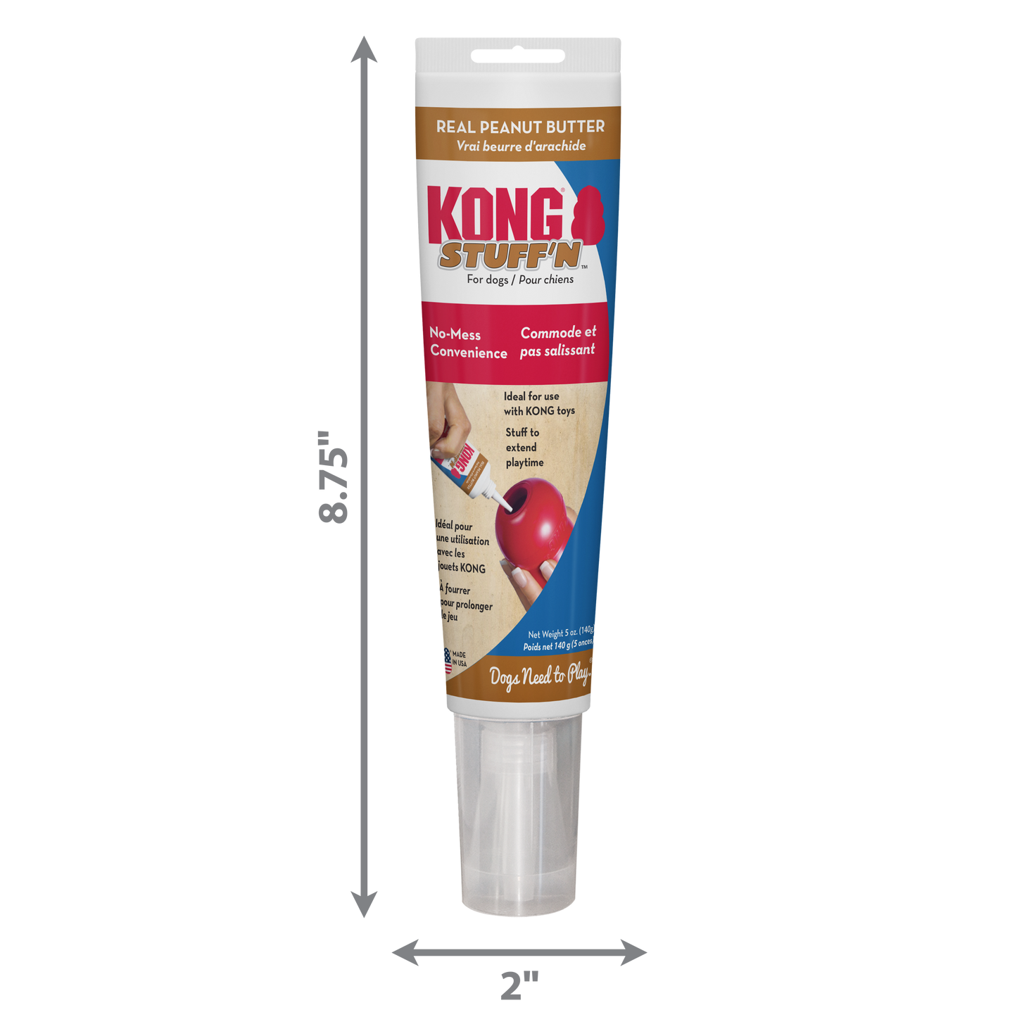 KONG STUFF'N FOR DOGS  Real Peanut Butter  5oz