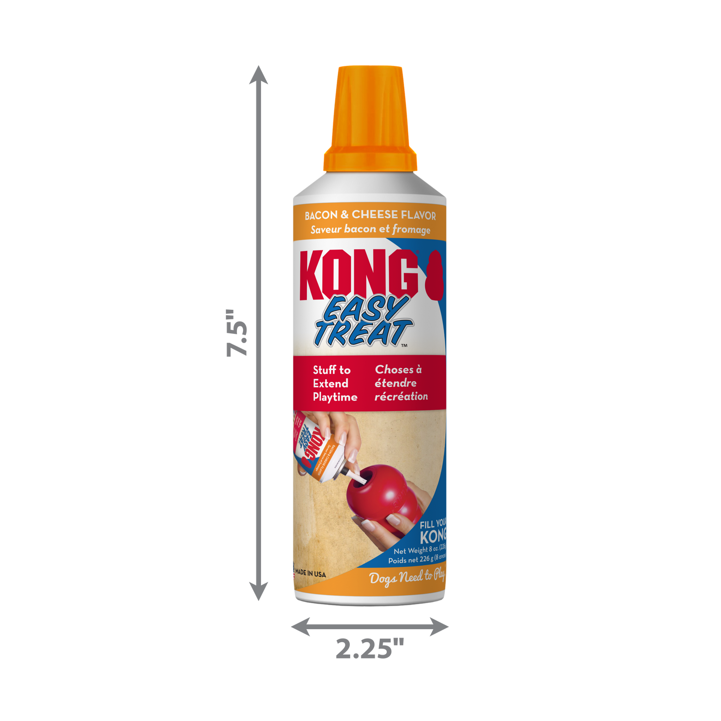 Kong EASY TREAT BACON & CHEESE 8 oz