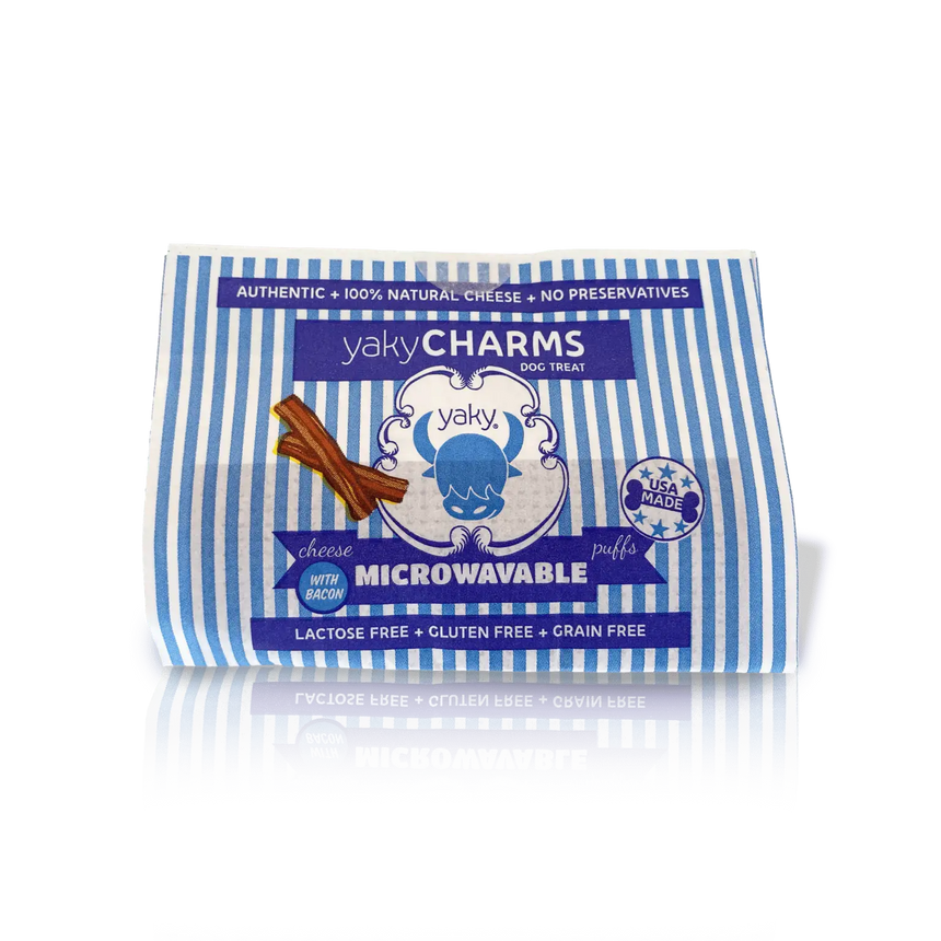 BACON YAKY CHARMS POPCORN Dog Treat
