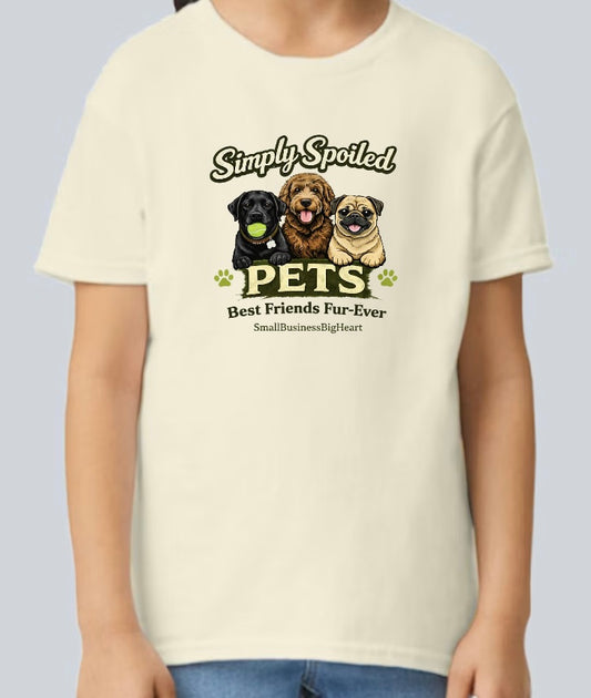 Youth Simply Spoiled Pets Best Friends Fur-Ever T-Shirt