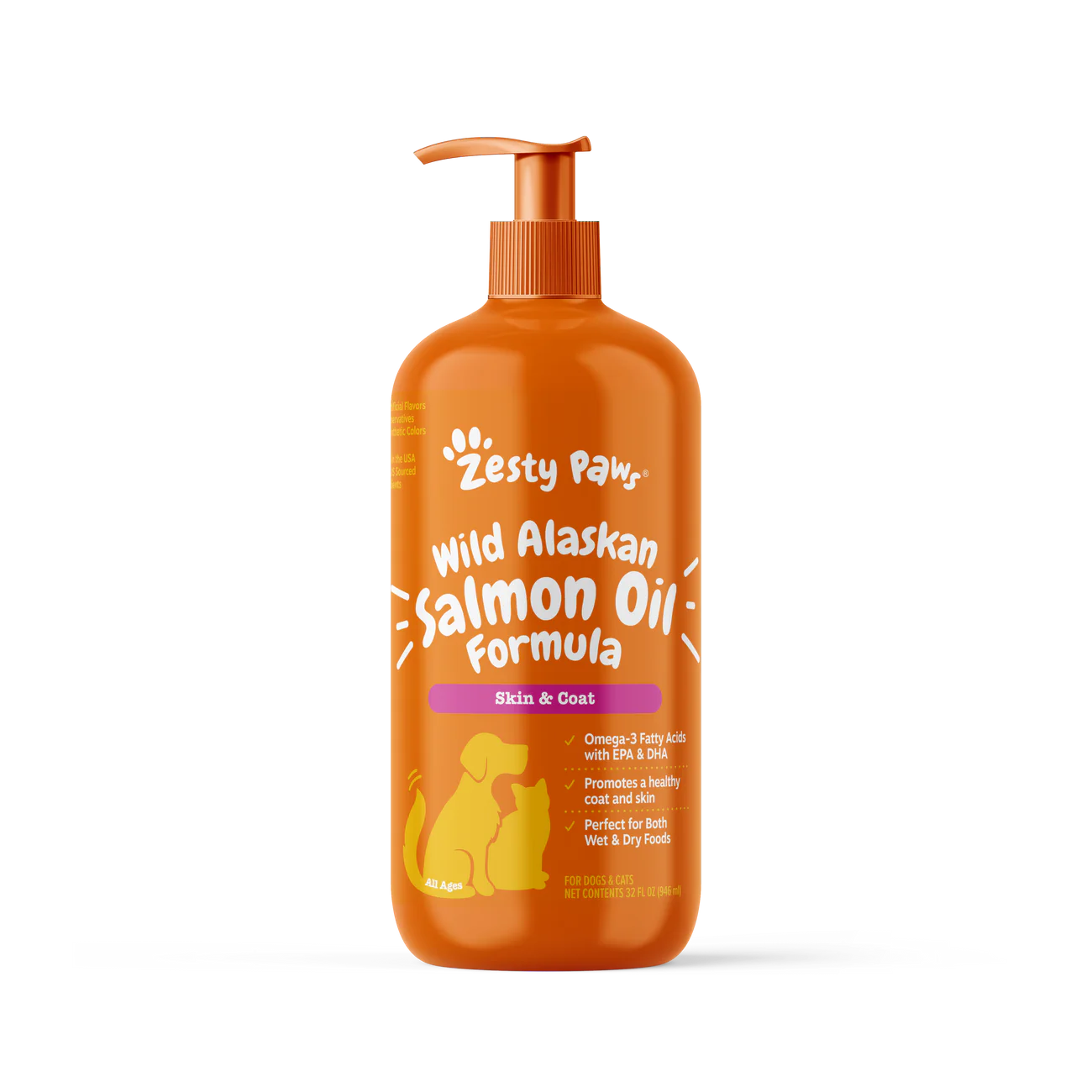 Zesty Paws Wild Alaskan Salmon Oil Formula Skin & Coat 16oz