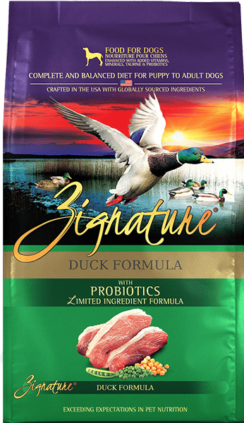 ZIGNATURE DUCK FORMULA DOG FOOD