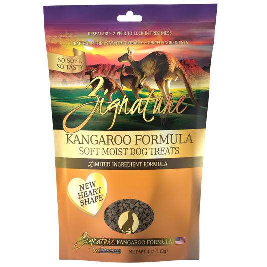 ZIGNATURE KANGAROO FORMULA SOFT MOIST TREATS FOR DOGS