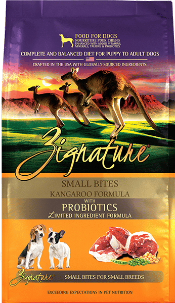 ZIGNATURE KANGAROO FORMULA (SMALL BITES)DRY DOG FOOD