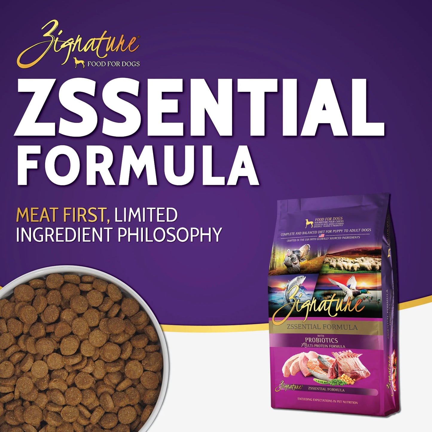 ZIGNATURE ZSSENTIAL FORMULA DOG FOOD