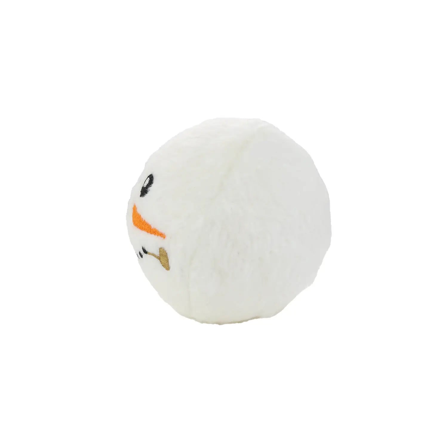 Mighty Ball-Snowball Squeaky Dog Toy, No Stuffing (SMALL)