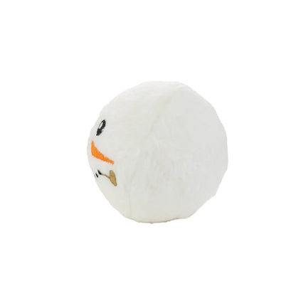 Mighty Ball-Snowball Squeaky Dog Toy, No Stuffing (SMALL)