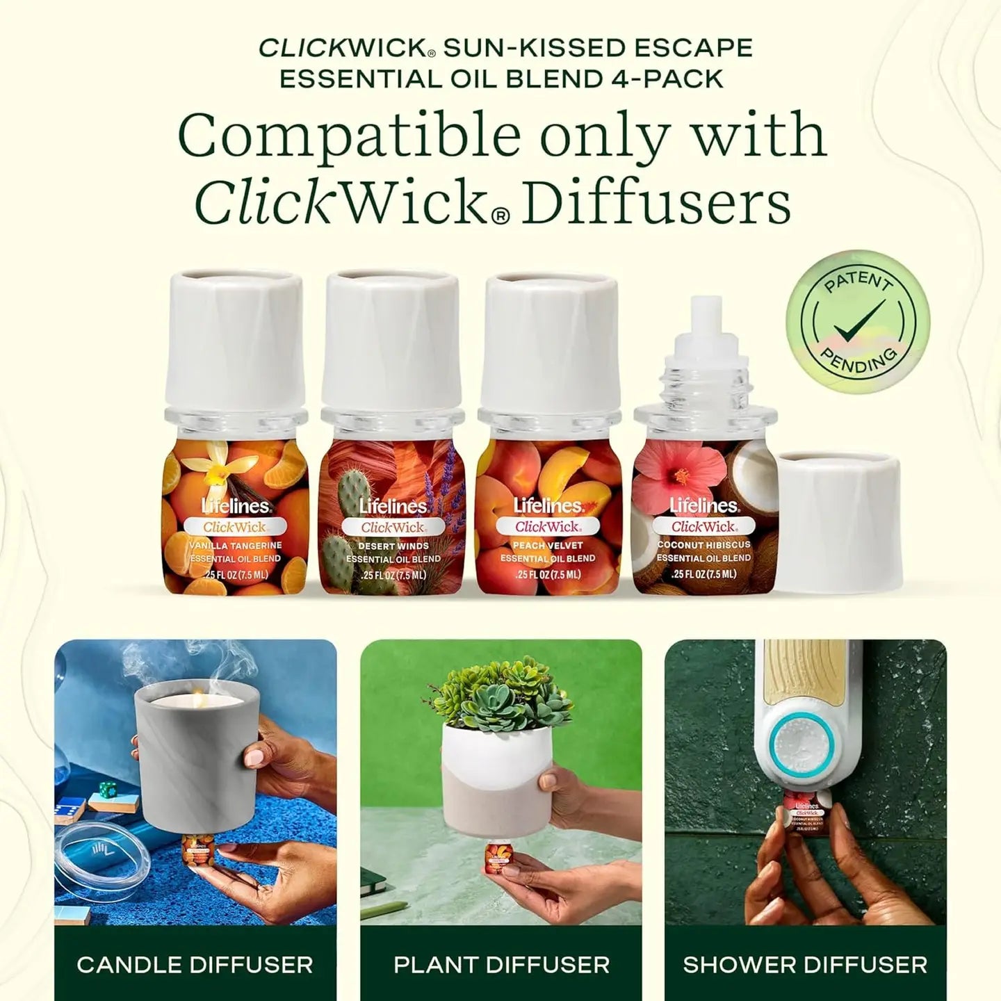 Clickwick Refills -  Sun Kissed (4PK)