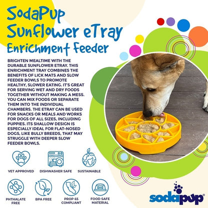 Sunflower Etray Enrichment Tray for Dogs