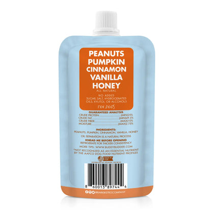 Bark Bistro Buddy Butter - Pumpkin Spice Vibes  4oz squeeze pouch