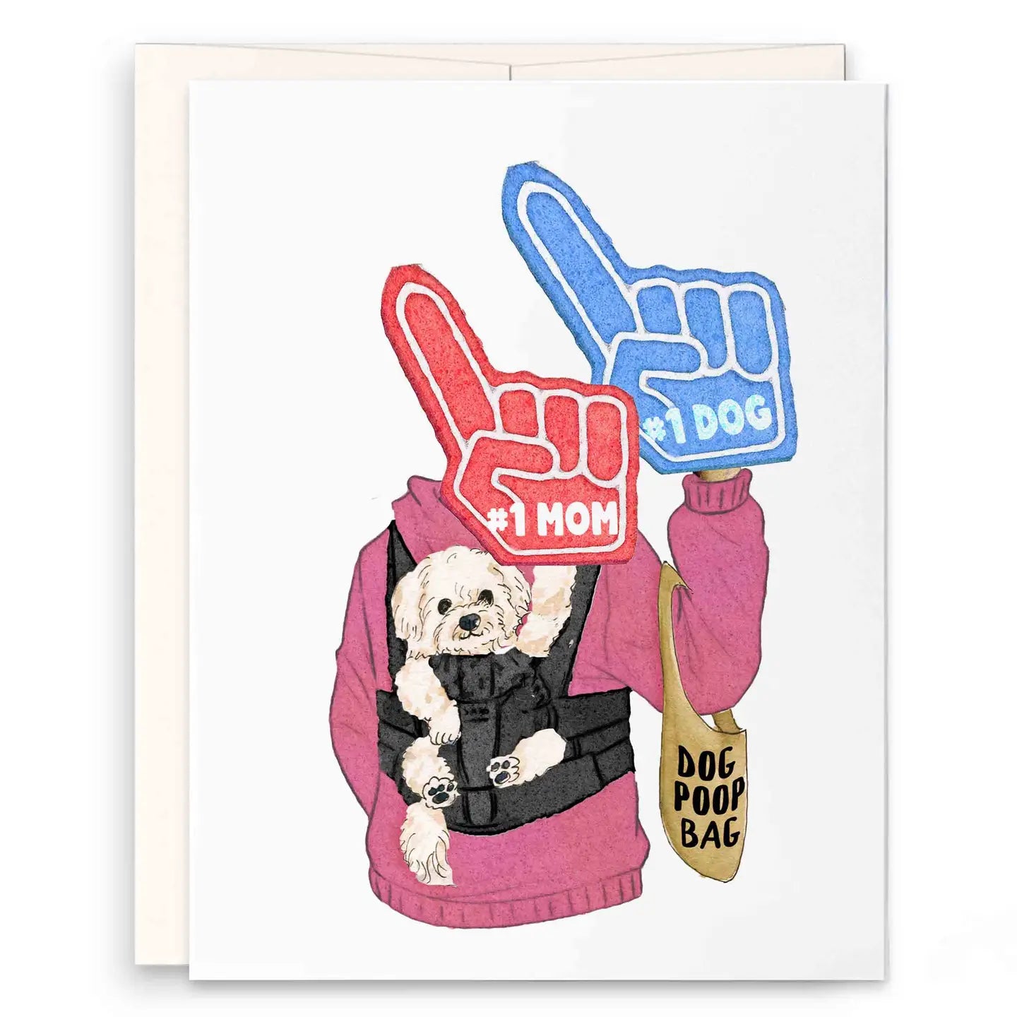 Best Dog Mom - Greeting Card