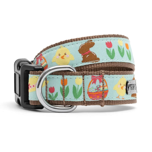 "Hoppy Easter" Dog Collar by The Worthy Dog