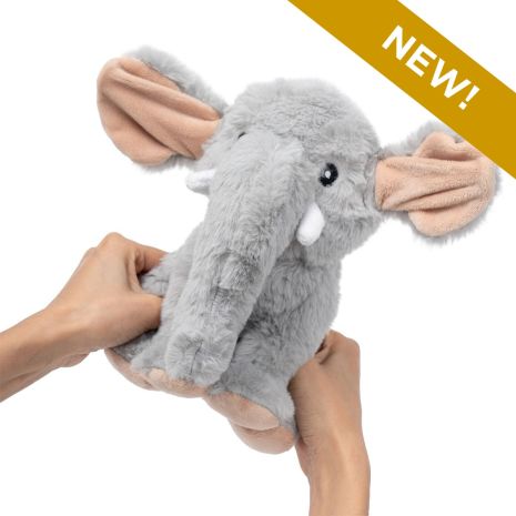 ANIMATED ELEPHANT 8" PLUSH DOG TOY
