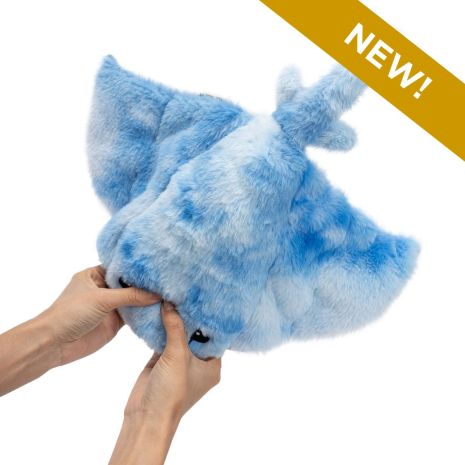 ANIMATED MANTA RAY 8" PLUSH DOG TOY