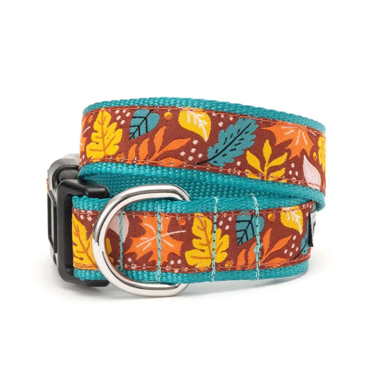 "Falling Leaves" Dog Collar by The Worthy Dog