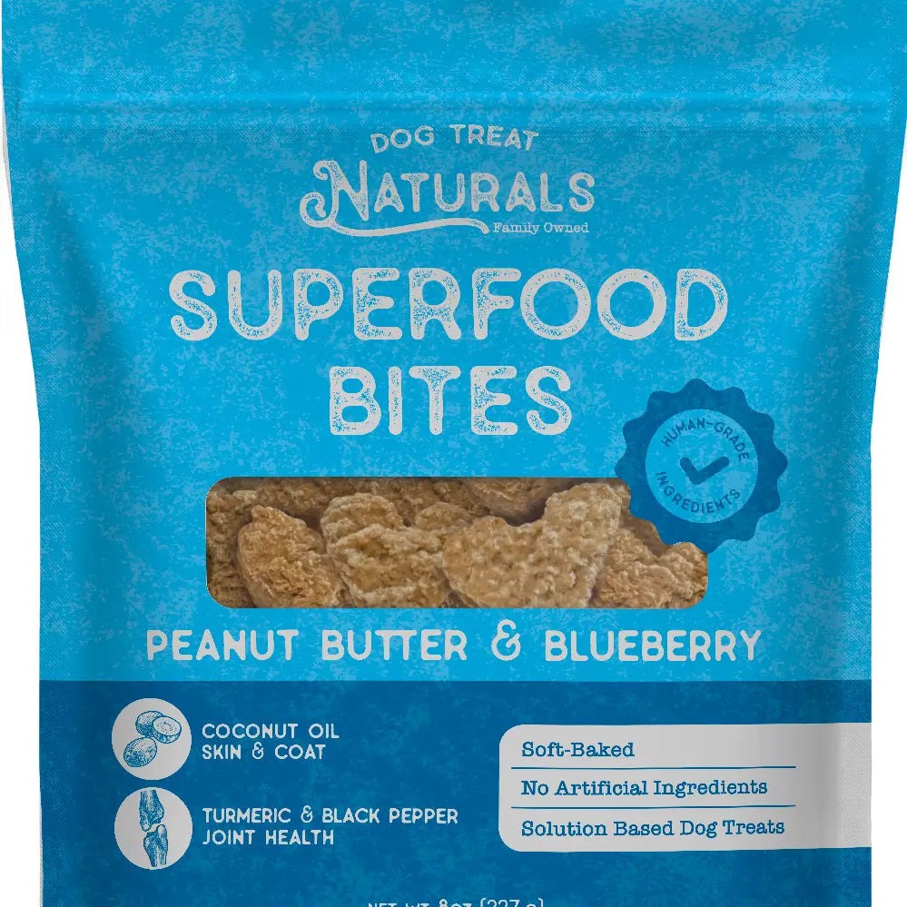 Peanut Butter & Blueberry Superfood Bites