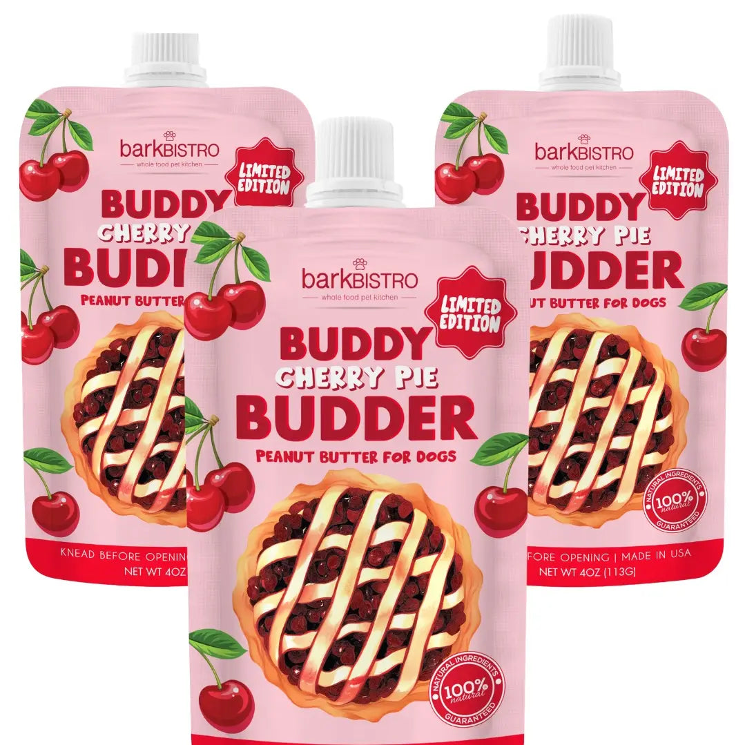 Bark Bistro Buddy Butter - Cherry Pie  4oz squeeze pouch