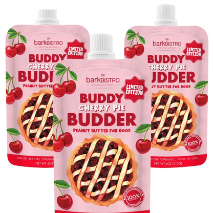 Bark Bistro Buddy Butter - Cherry Pie  4oz squeeze pouch