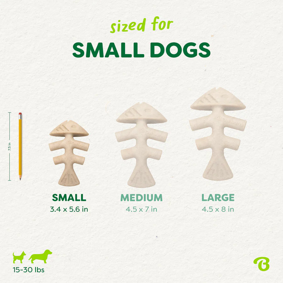 Green Fishbone Plant-Based Dog Chew