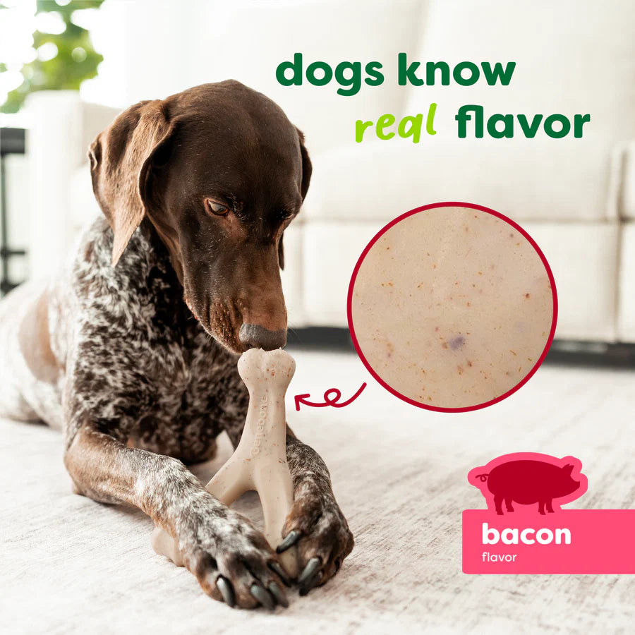 Green Wishbone Bacon Plant-Based Dog Chew