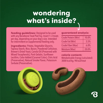 Treat Pod refills for tongue twister toy - Bacon Flavor