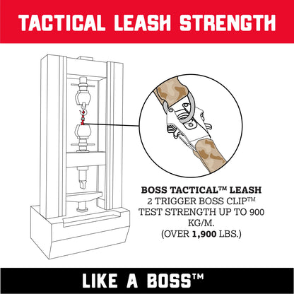 BOSS DOG TACTICAL LEASH TAN CAMO (Special Order)