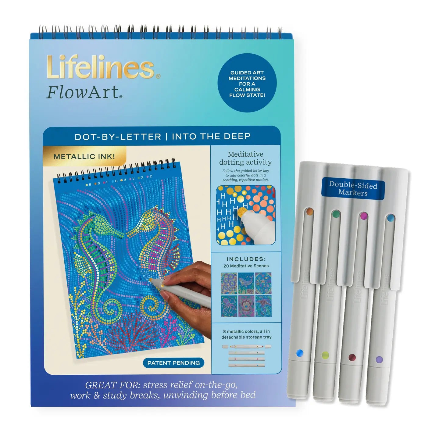 Flowart - Dot-By-Letter Into the Deep (Metallic Ink)
