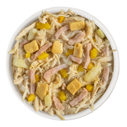 Bed & Breakfast with Chicken, Egg, Pumpkin & Ham in Gravy