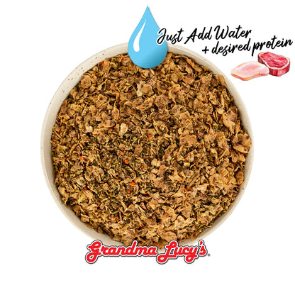 Macanna Pre-Mix Freeze Dried Dog Food (Just Add Meat-Makes 15 lbs of Food)