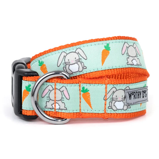 "Bunnies" Dog Collar by The Worthy Dog