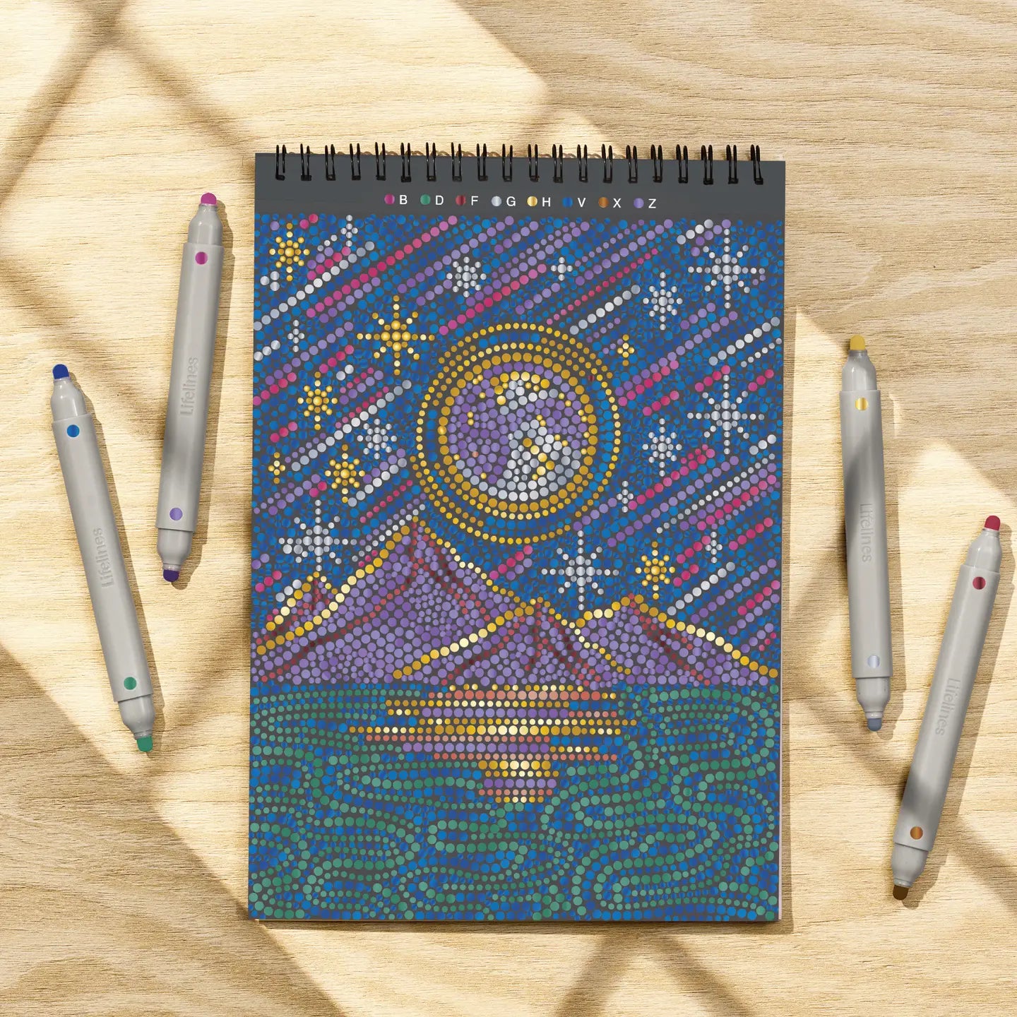 Flowart - Dots-By-Letter Into the Galaxy (Metallic Ink)