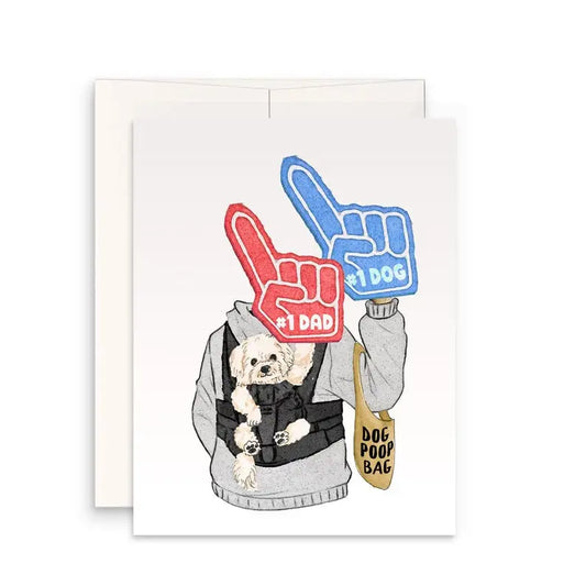 Best Dog Dad - Greeting Card