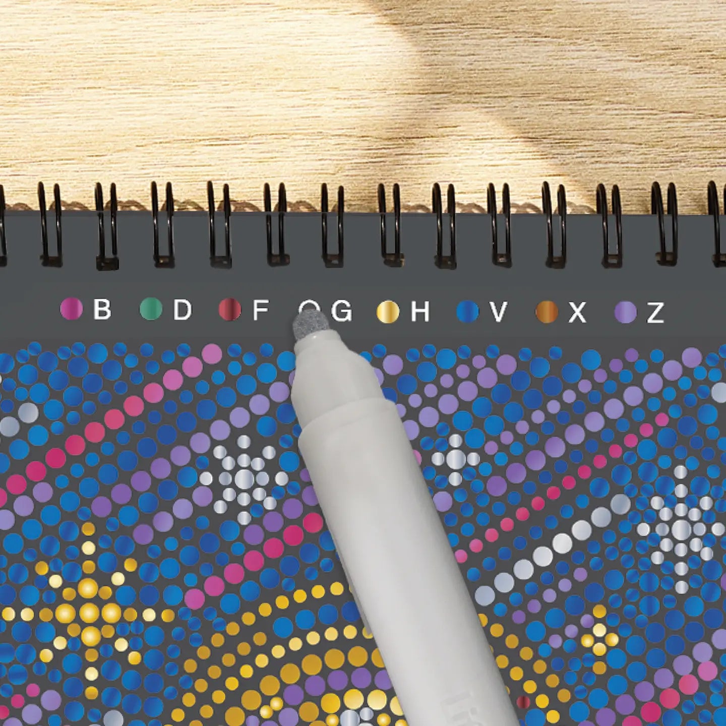 Flowart - Dots-By-Letter Into the Galaxy (Metallic Ink)