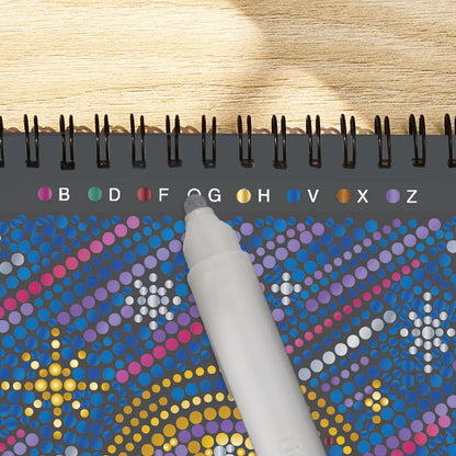 Flowart - Dots-By-Letter Into the Galaxy (Metallic Ink)
