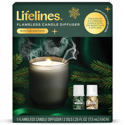 Flameless Candle Diffuser - Winter with 2 Clickwicks